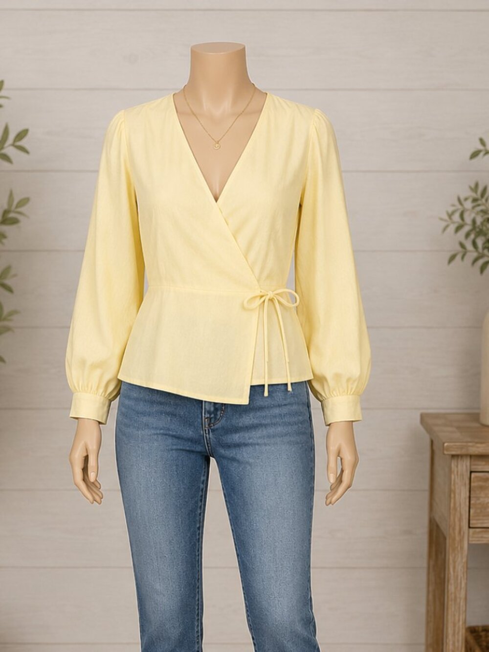 🌼 I.N.C. International Concepts Wrap Blouse – Size Medium (NWT)